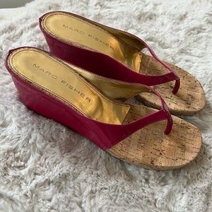 Marc Fisher Pink Wedge - 90s/00s Style